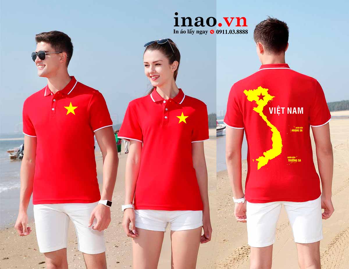 Áo polo cờ đỏ sao vàng Áo polo cờ đỏ sao vàng