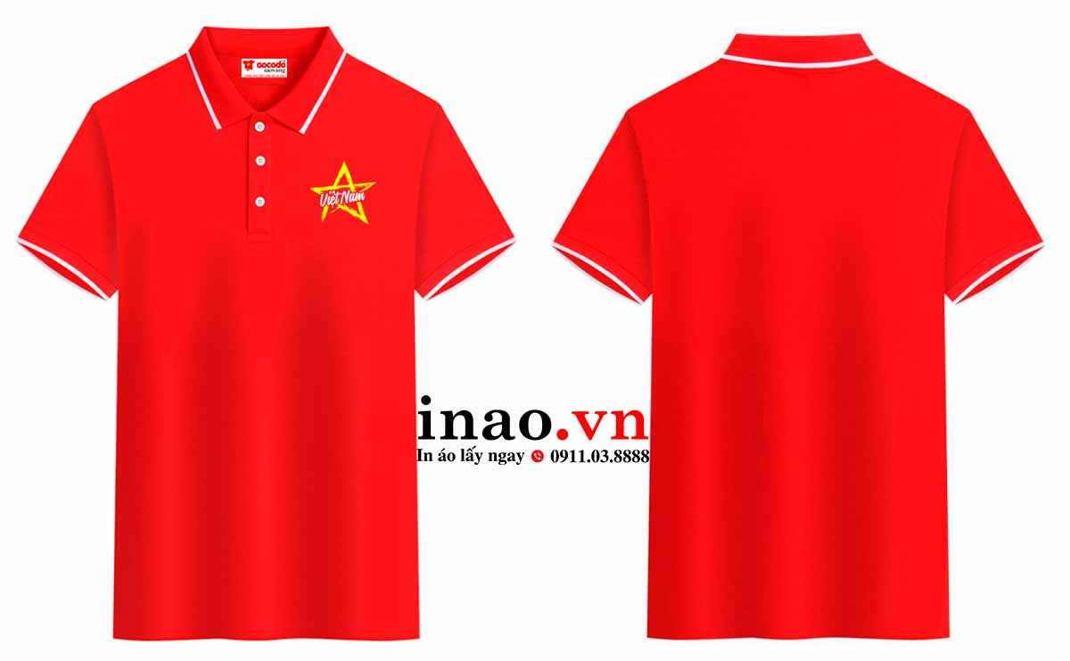 Áo polo cờ đỏ sao vàng Áo polo cờ đỏ sao vàng