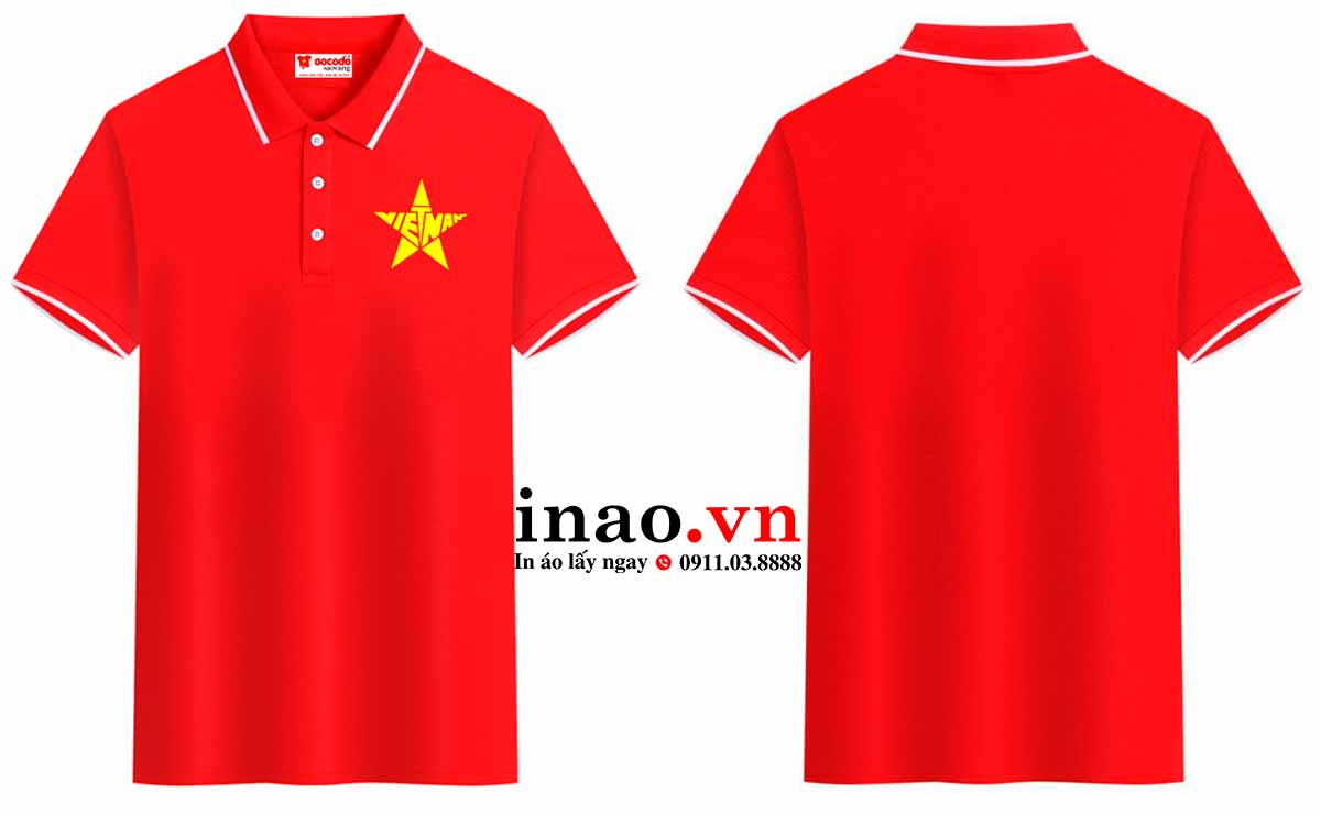 Áo polo cờ đỏ sao vàng Áo polo cờ đỏ sao vàng