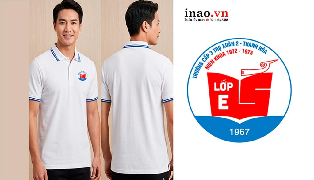 In áo Lớp E Trường Cấp 3 Thọ Xuân 2 – Thanh Hóa niên khóa 1972-1975