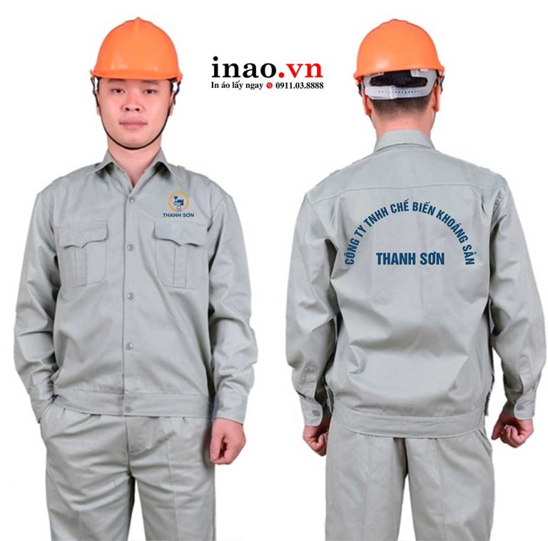 In đồng phục bảo hộ Công ty TNHH Chế biến khoáng sản Thanh Sơn