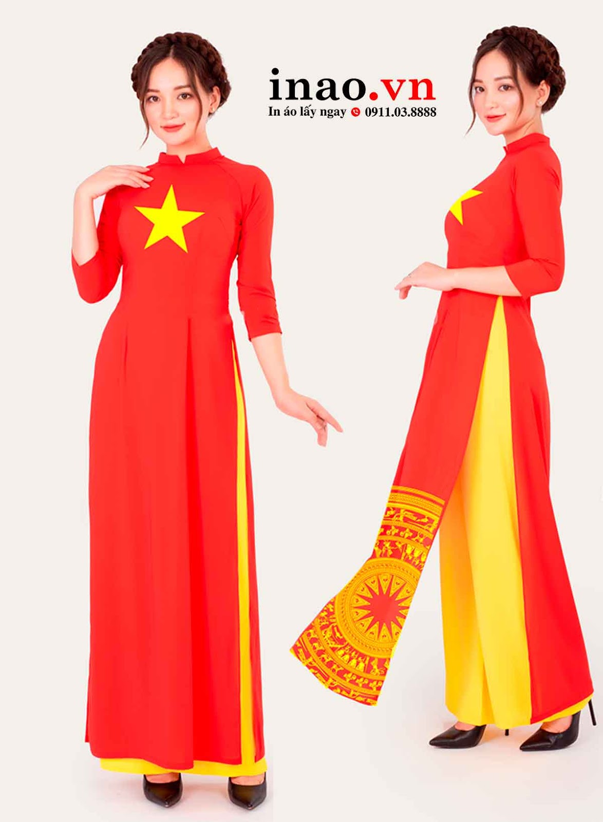 Áo dài cờ đỏ sao vàng
