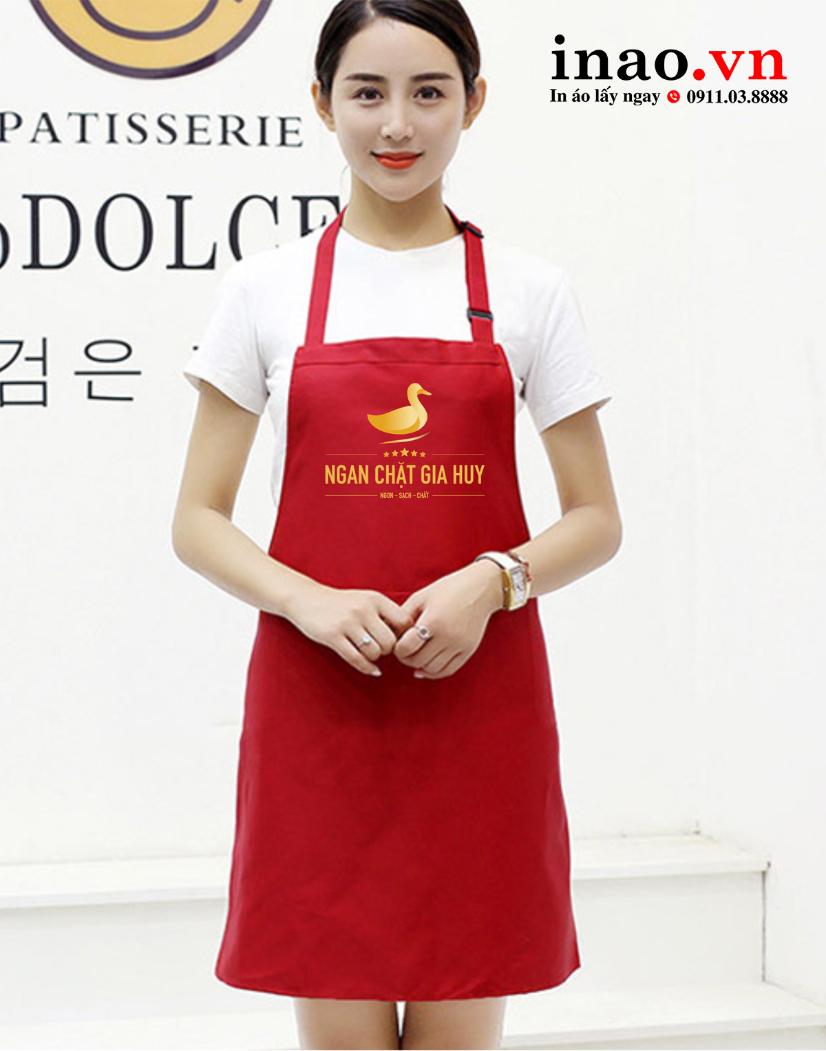 in tạp dề